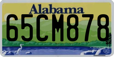 AL license plate 65CM878