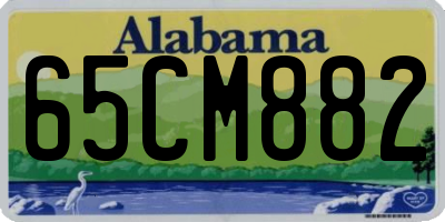 AL license plate 65CM882