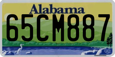 AL license plate 65CM887