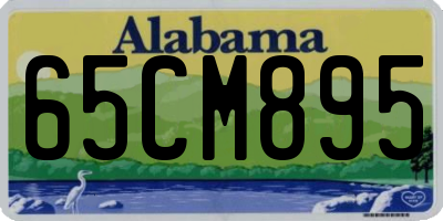 AL license plate 65CM895