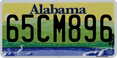 AL license plate 65CM896