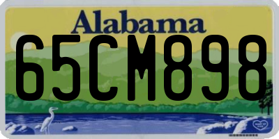 AL license plate 65CM898