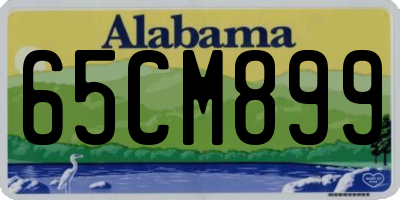 AL license plate 65CM899