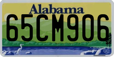 AL license plate 65CM906
