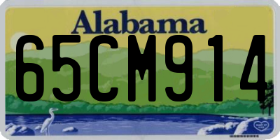 AL license plate 65CM914