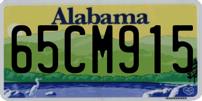 AL license plate 65CM915