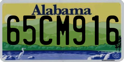 AL license plate 65CM916