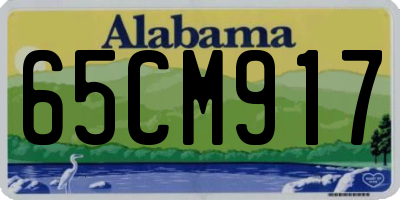 AL license plate 65CM917