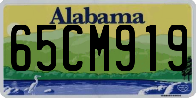 AL license plate 65CM919