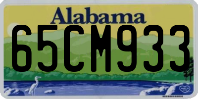 AL license plate 65CM933