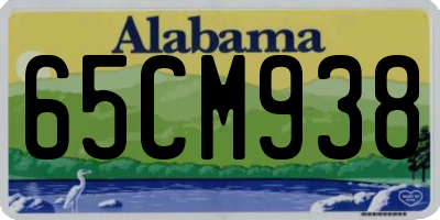 AL license plate 65CM938