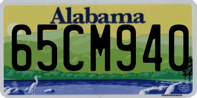 AL license plate 65CM940