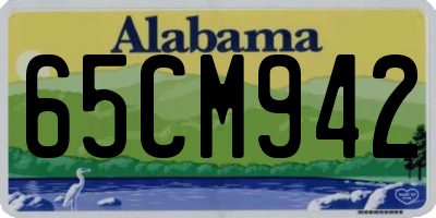 AL license plate 65CM942