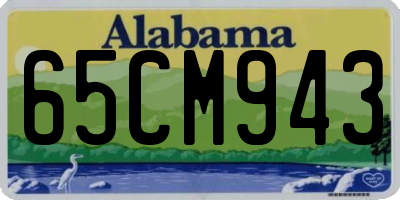 AL license plate 65CM943