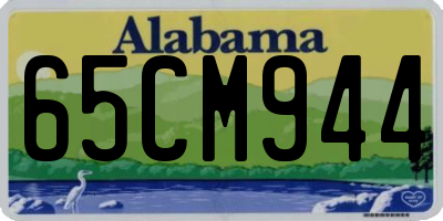 AL license plate 65CM944