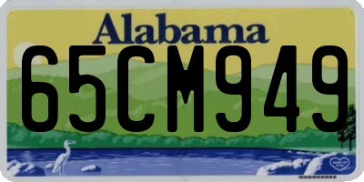 AL license plate 65CM949