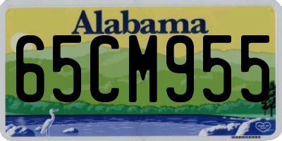 AL license plate 65CM955