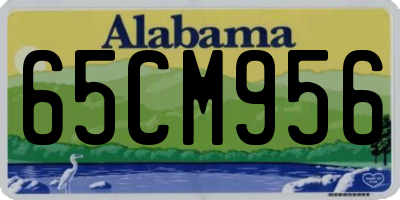 AL license plate 65CM956