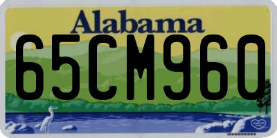 AL license plate 65CM960