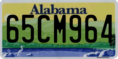 AL license plate 65CM964