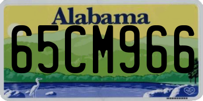AL license plate 65CM966