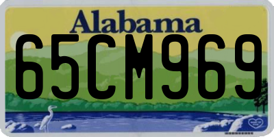 AL license plate 65CM969