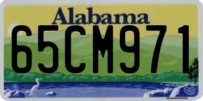 AL license plate 65CM971