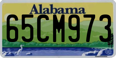 AL license plate 65CM973