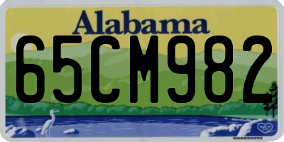 AL license plate 65CM982