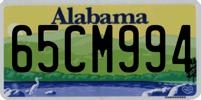 AL license plate 65CM994