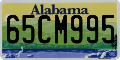 AL license plate 65CM995