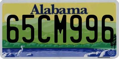 AL license plate 65CM996
