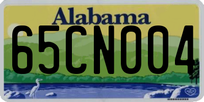 AL license plate 65CN004
