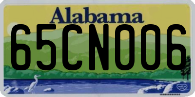 AL license plate 65CN006