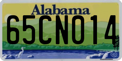 AL license plate 65CN014