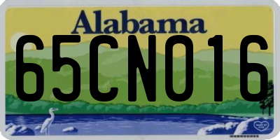 AL license plate 65CN016