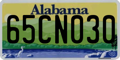 AL license plate 65CN030