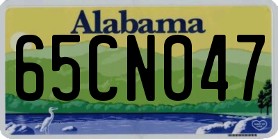 AL license plate 65CN047