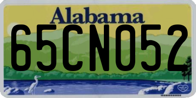 AL license plate 65CN052