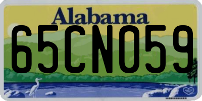 AL license plate 65CN059