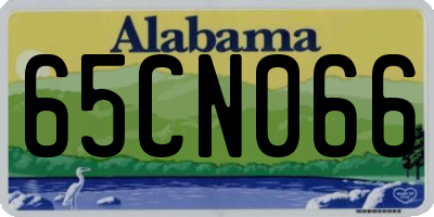 AL license plate 65CN066