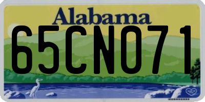 AL license plate 65CN071