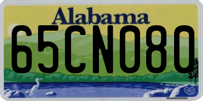 AL license plate 65CN080