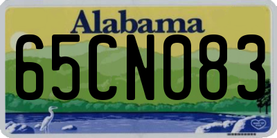 AL license plate 65CN083