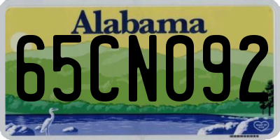 AL license plate 65CN092