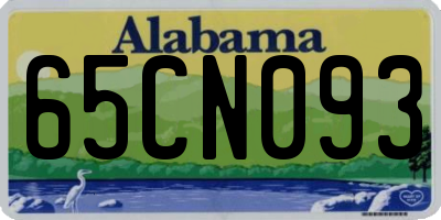 AL license plate 65CN093