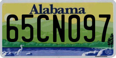 AL license plate 65CN097