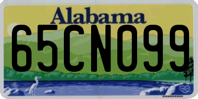 AL license plate 65CN099
