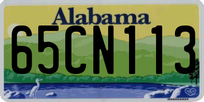 AL license plate 65CN113