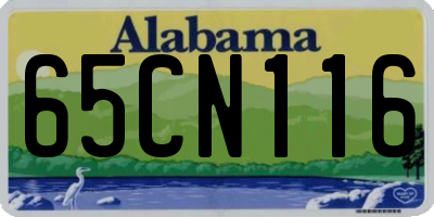 AL license plate 65CN116